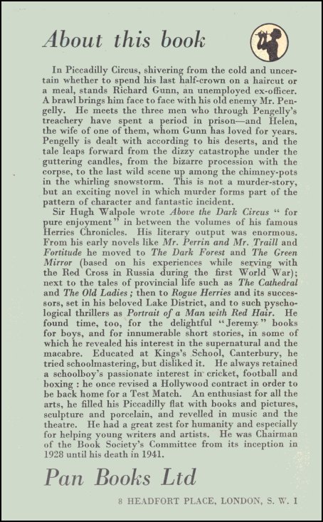 Above The Dark Circus