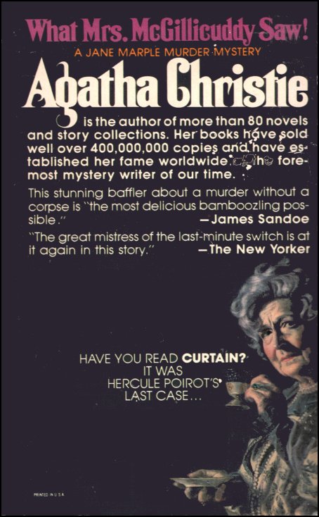 What Mrs McGillicuddy Saw!