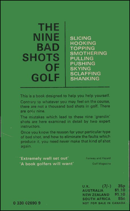 The Nine Bad Shots of Golf