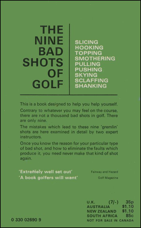 The Nine Bad Shots of Golf