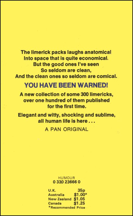 A Little Treasury of Limericks Fair and Foul