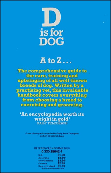 D is for Dog