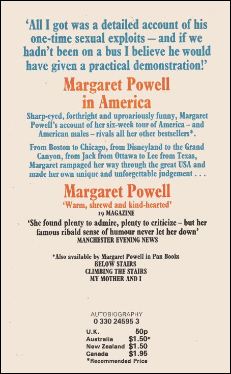 Margaret Powell in America