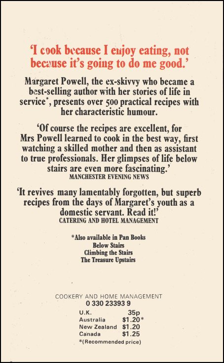 The Margaret Powell Cookery Book
