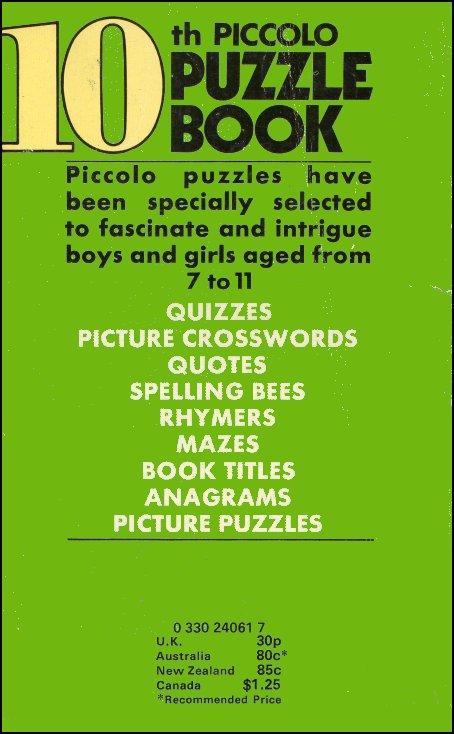 10th Puzzle Book